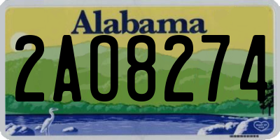 AL license plate 2AO8274