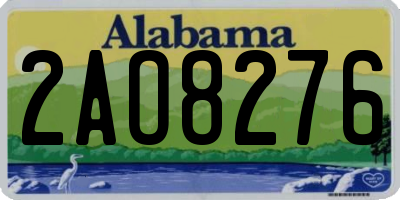 AL license plate 2AO8276