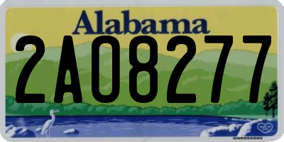 AL license plate 2AO8277