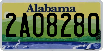 AL license plate 2AO8280