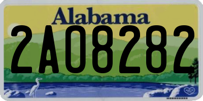 AL license plate 2AO8282