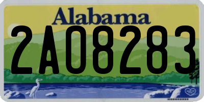AL license plate 2AO8283