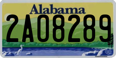 AL license plate 2AO8289