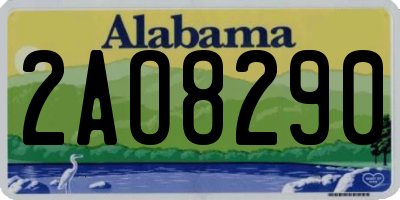 AL license plate 2AO8290