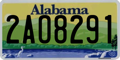 AL license plate 2AO8291