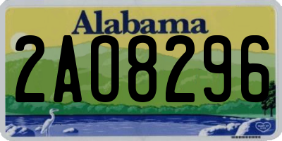 AL license plate 2AO8296