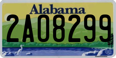 AL license plate 2AO8299
