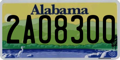 AL license plate 2AO8300