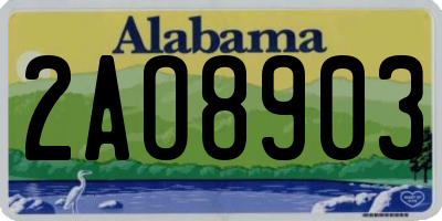 AL license plate 2AO8903