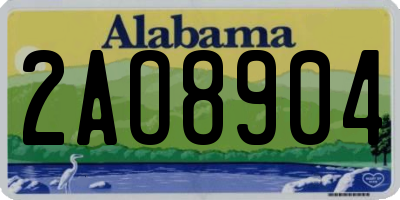 AL license plate 2AO8904