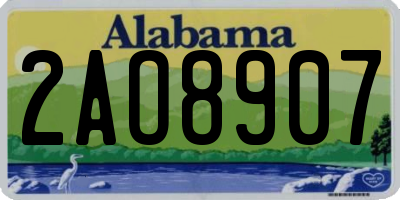AL license plate 2AO8907