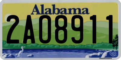 AL license plate 2AO8911