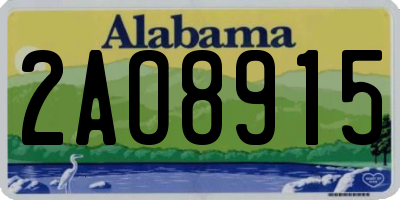 AL license plate 2AO8915
