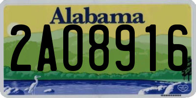 AL license plate 2AO8916