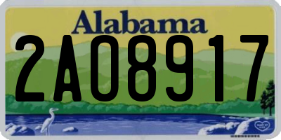 AL license plate 2AO8917