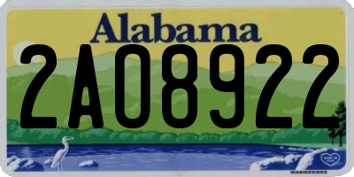 AL license plate 2AO8922