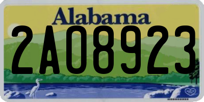 AL license plate 2AO8923