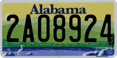 AL license plate 2AO8924