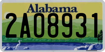 AL license plate 2AO8931