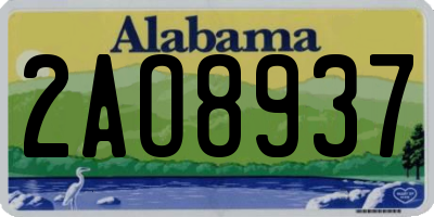 AL license plate 2AO8937