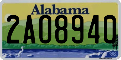 AL license plate 2AO8940