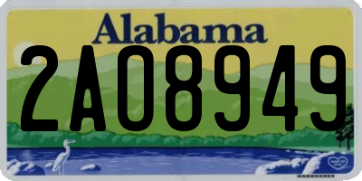 AL license plate 2AO8949