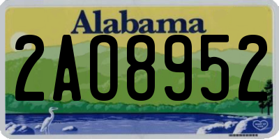 AL license plate 2AO8952