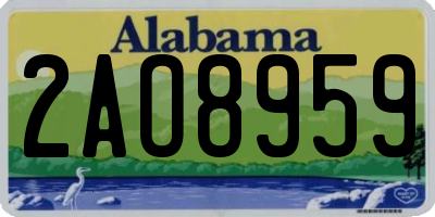 AL license plate 2AO8959