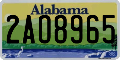 AL license plate 2AO8965