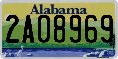 AL license plate 2AO8969