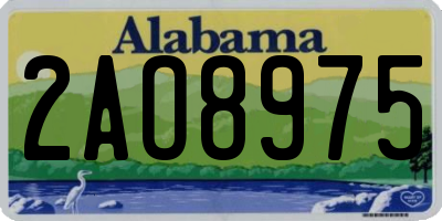 AL license plate 2AO8975