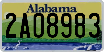 AL license plate 2AO8983