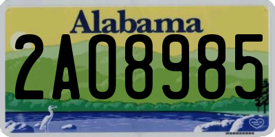 AL license plate 2AO8985
