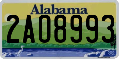 AL license plate 2AO8993