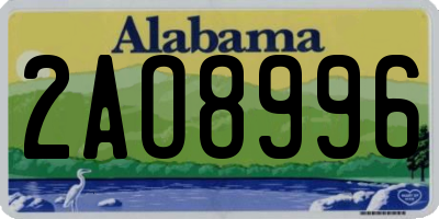 AL license plate 2AO8996