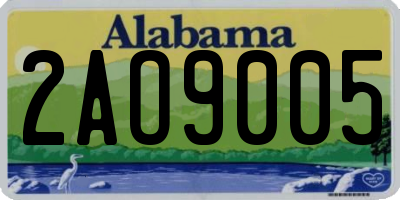 AL license plate 2AO9005