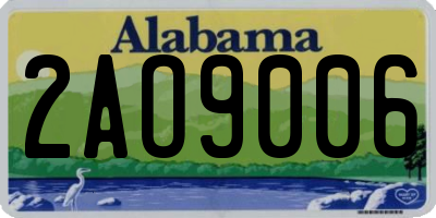 AL license plate 2AO9006