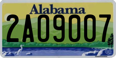 AL license plate 2AO9007