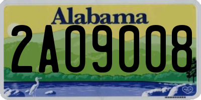 AL license plate 2AO9008