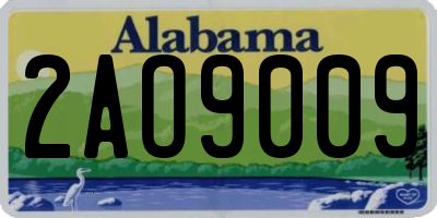 AL license plate 2AO9009