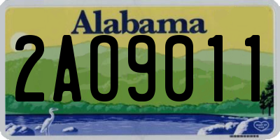 AL license plate 2AO9011