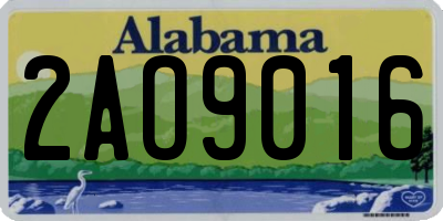 AL license plate 2AO9016
