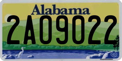 AL license plate 2AO9022