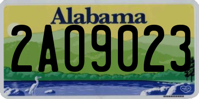 AL license plate 2AO9023