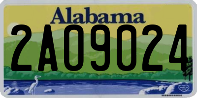 AL license plate 2AO9024