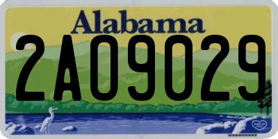 AL license plate 2AO9029