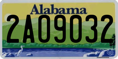 AL license plate 2AO9032