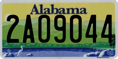 AL license plate 2AO9044
