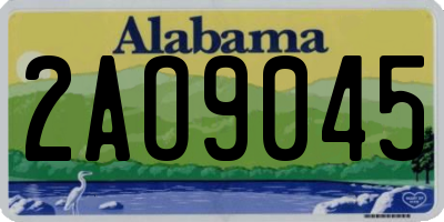 AL license plate 2AO9045