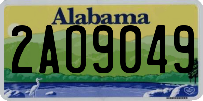AL license plate 2AO9049
